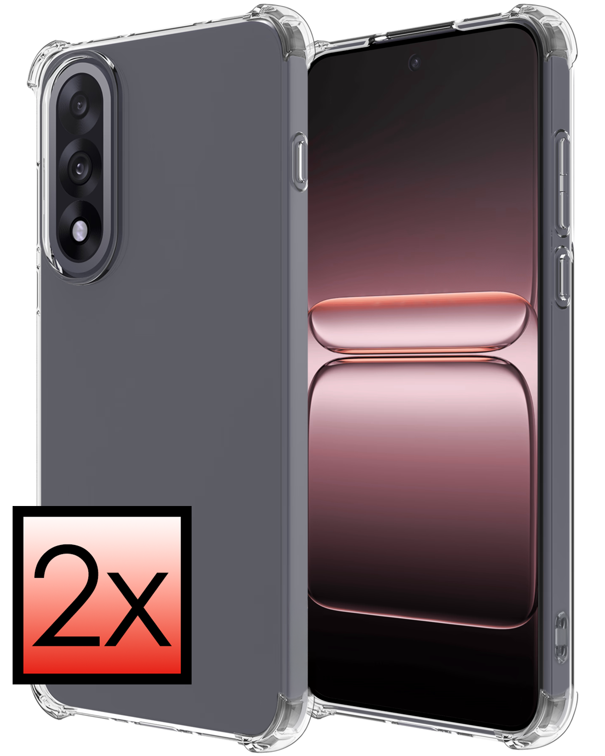 NoXx NoXx OnePlus Nord 5 Hoesje Shockproof - Transparant - 2 PACK