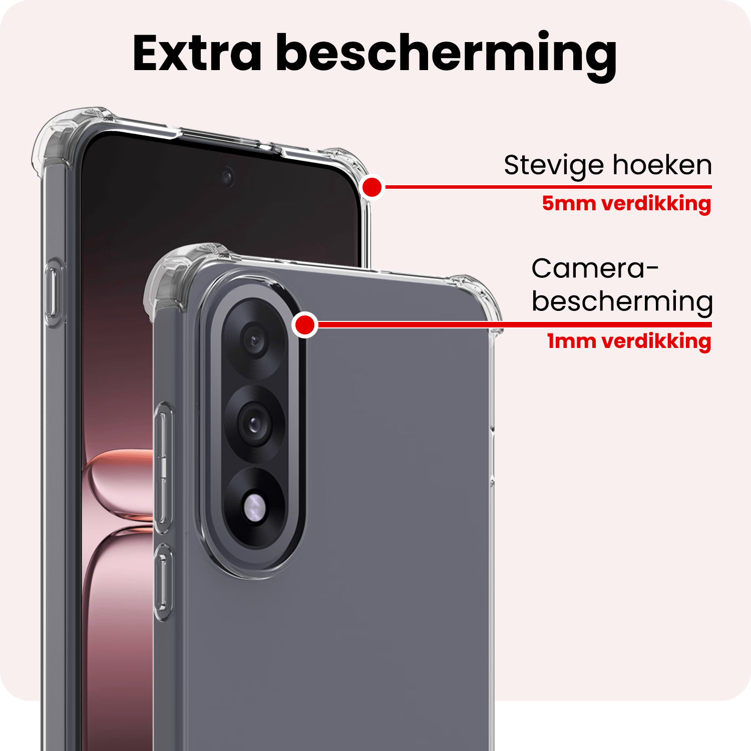 NoXx NoXx OnePlus Nord 5 Hoesje Shockproof Met Screenprotector