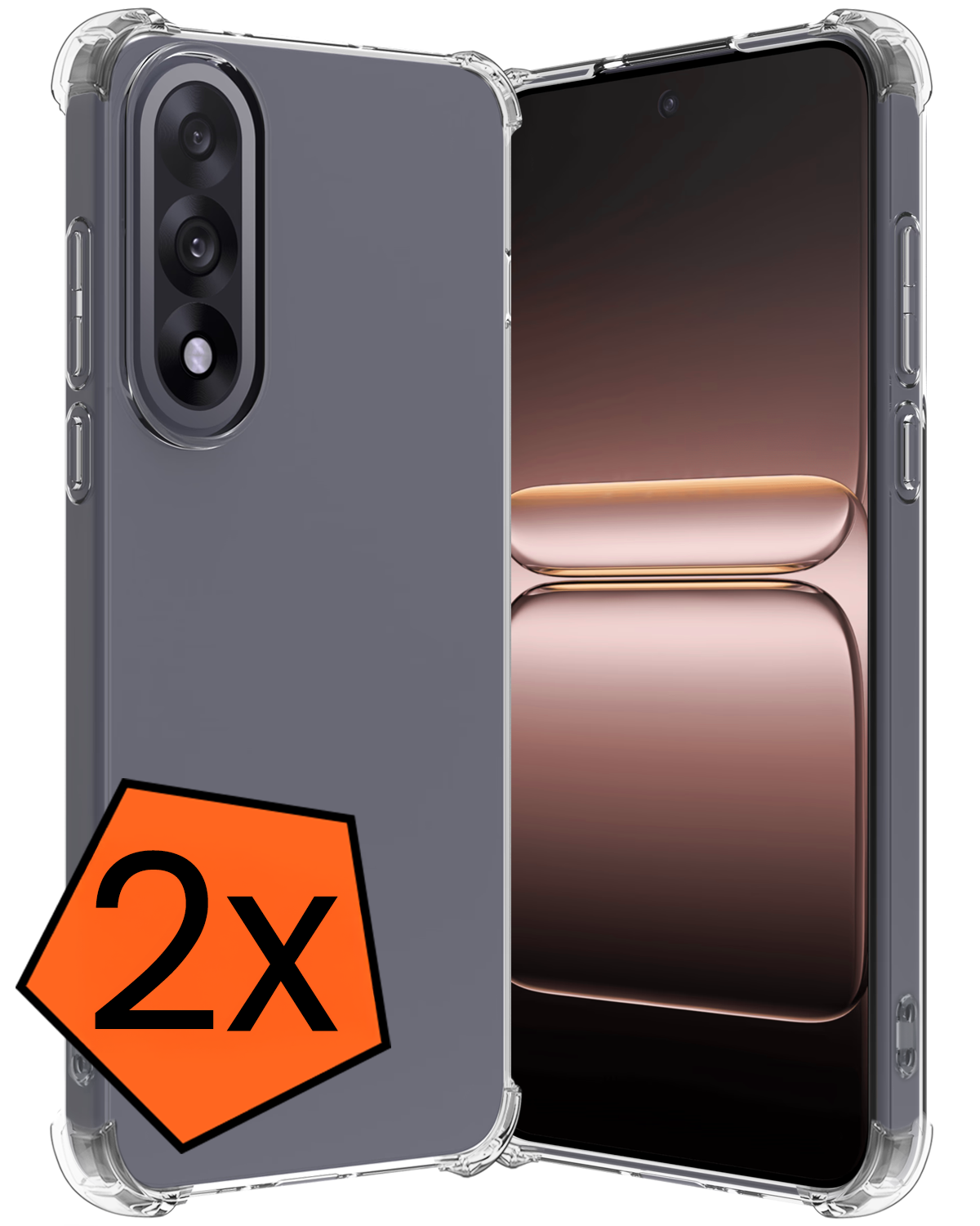 Nomfy Nomfy OnePlus Nord 5 Hoesje Shockproof - Transparant - 2 PACK