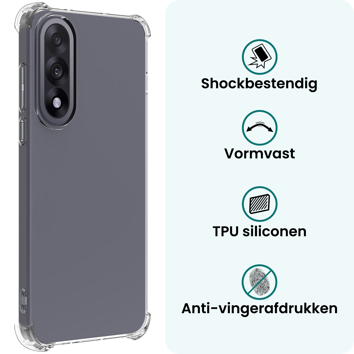 Forterra Forterra OnePlus Nord 5 Hoesje Shockproof - Transparant