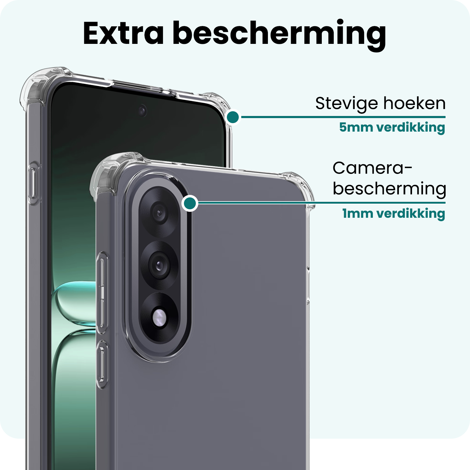 Forterra Forterra OnePlus Nord 5 Hoesje Shockproof - Transparant