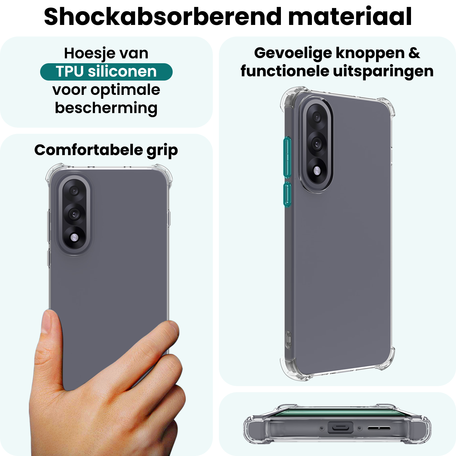 Forterra Forterra OnePlus Nord 5 Hoesje Shockproof Met Screenprotector