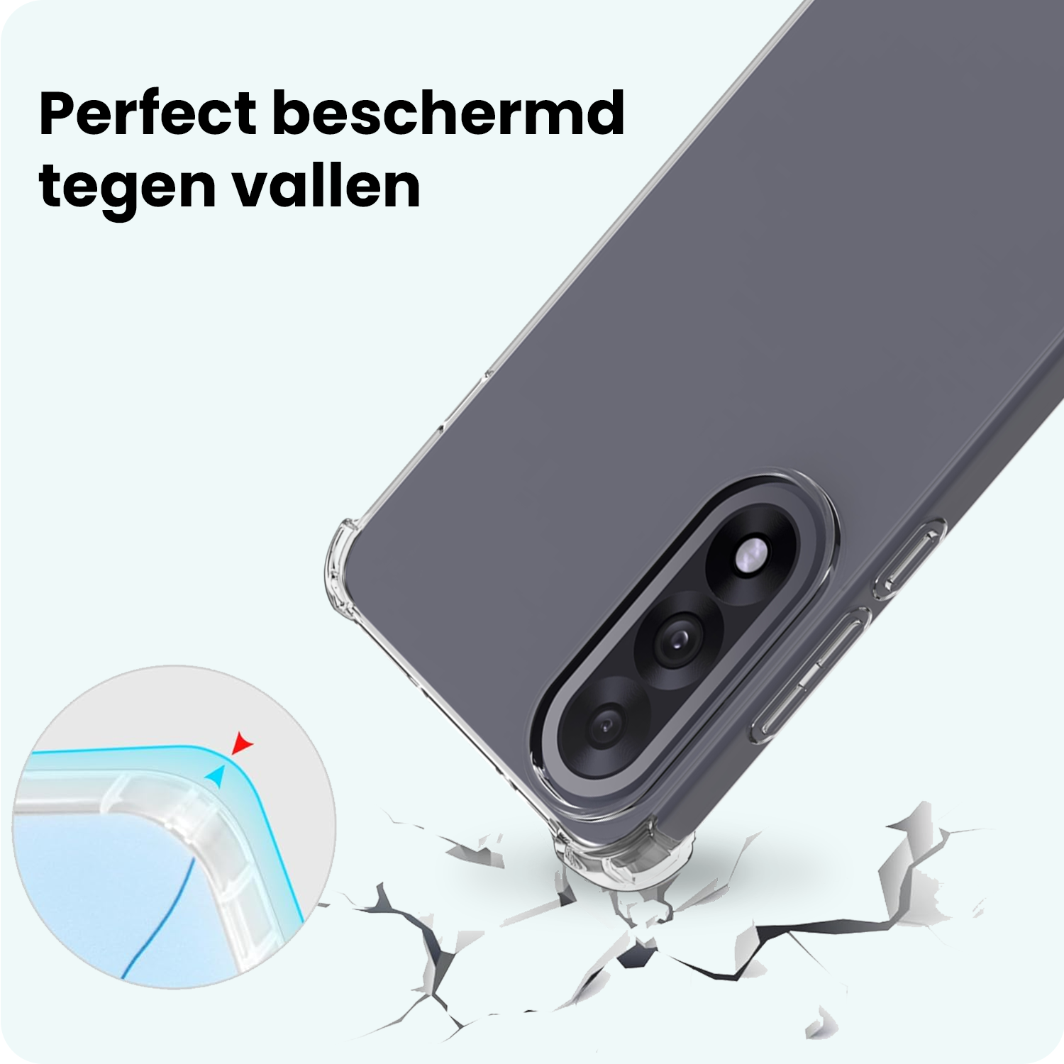 Forterra Forterra OnePlus Nord 5 Hoesje Shockproof Met 2x Screenprotector