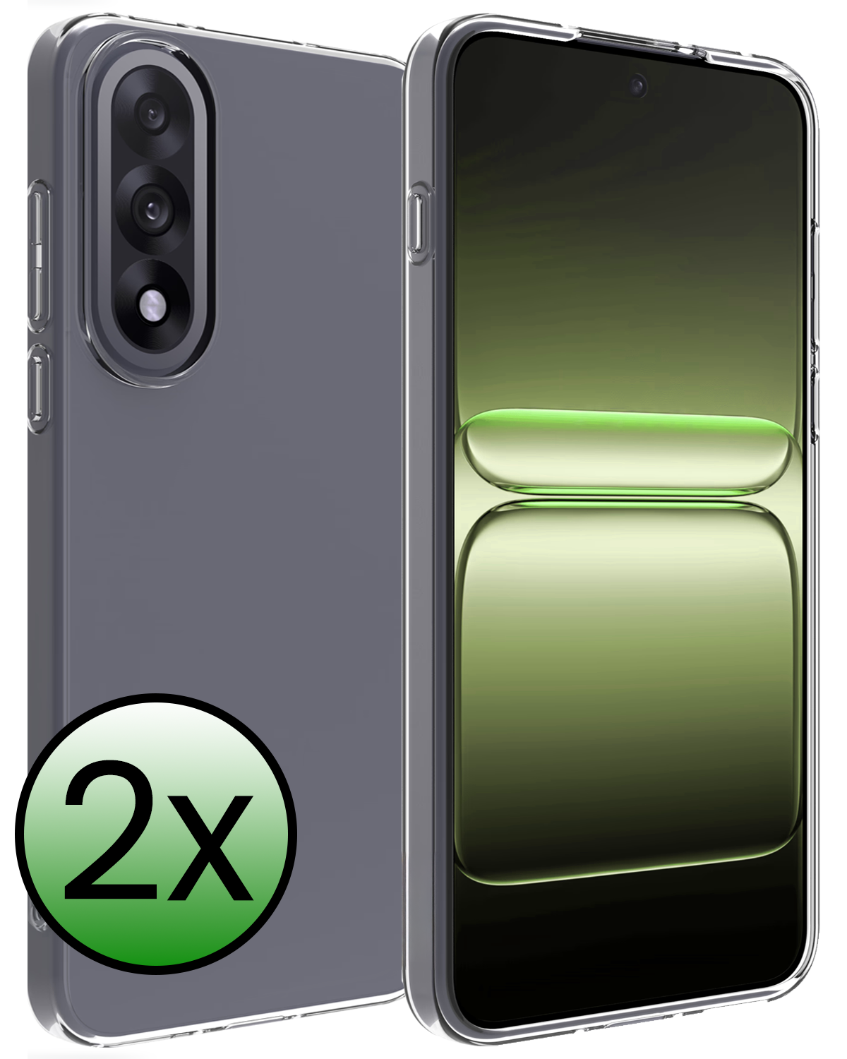 BASEY. BASEY. OnePlus Nord 5 Hoesje Siliconen - Transparant - 2 PACK