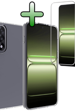 BASEY. BASEY. OnePlus Nord 5 Hoesje Siliconen Met Screenprotector - Transparant