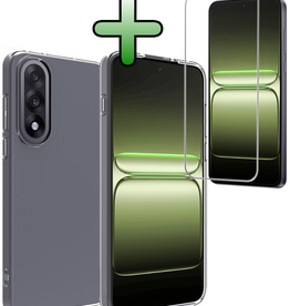BASEY. BASEY. OnePlus Nord 5 Hoesje Siliconen Met Screenprotector - Transparant