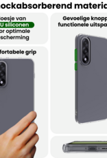 BASEY. BASEY. OnePlus Nord 5 Hoesje Siliconen Met Screenprotector - Transparant