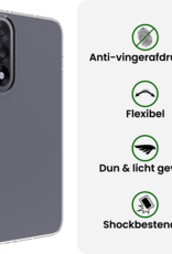 BASEY. BASEY. OnePlus Nord 5 Hoesje Siliconen Met 2x Screenprotector - Transparant