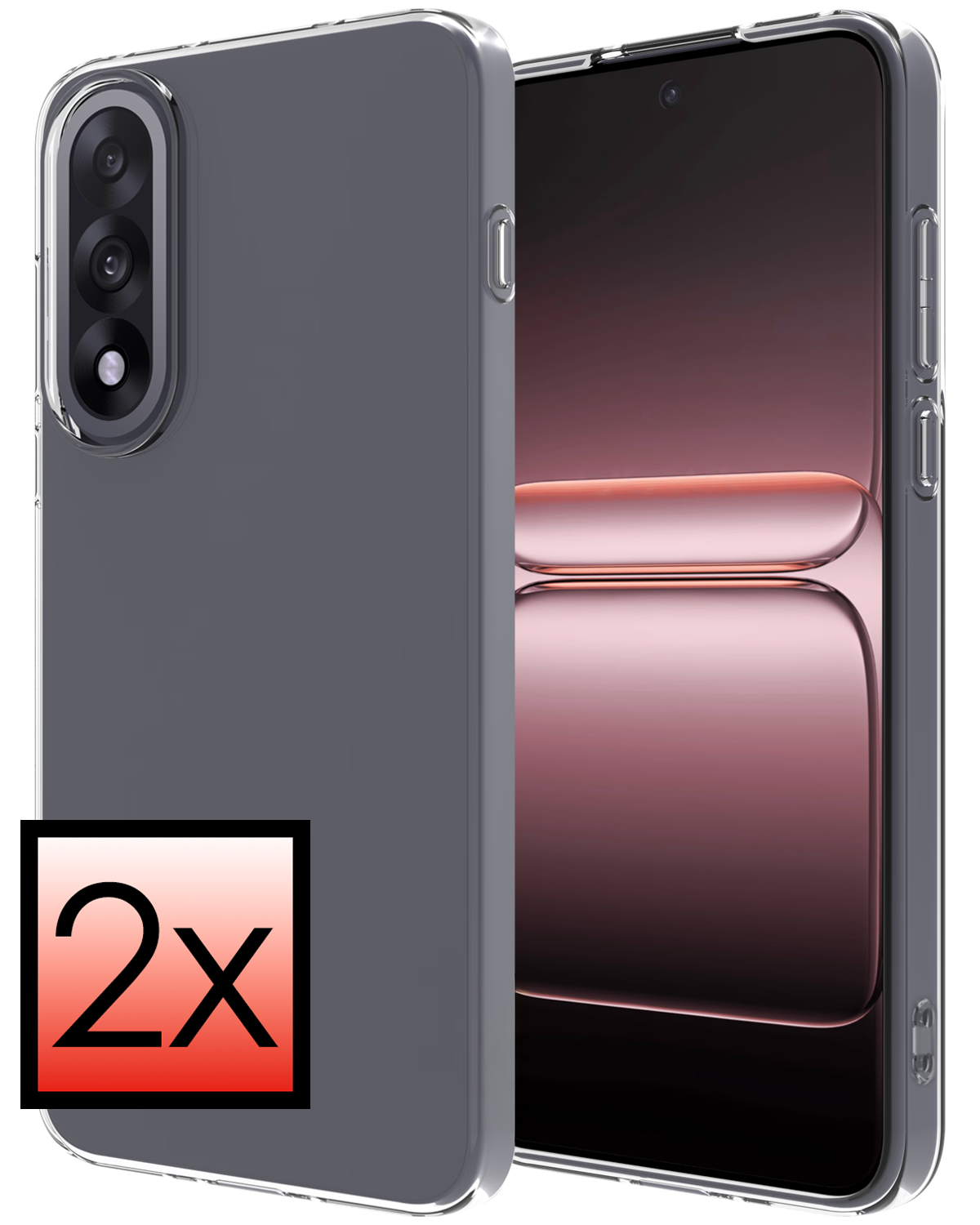 NoXx NoXx OnePlus Nord 5 Hoesje Siliconen - Transparant - 2 PACK