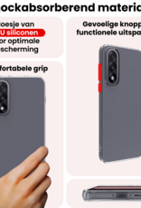 NoXx NoXx OnePlus Nord 5 Hoesje Siliconen Met 2x Screenprotector - Transparant