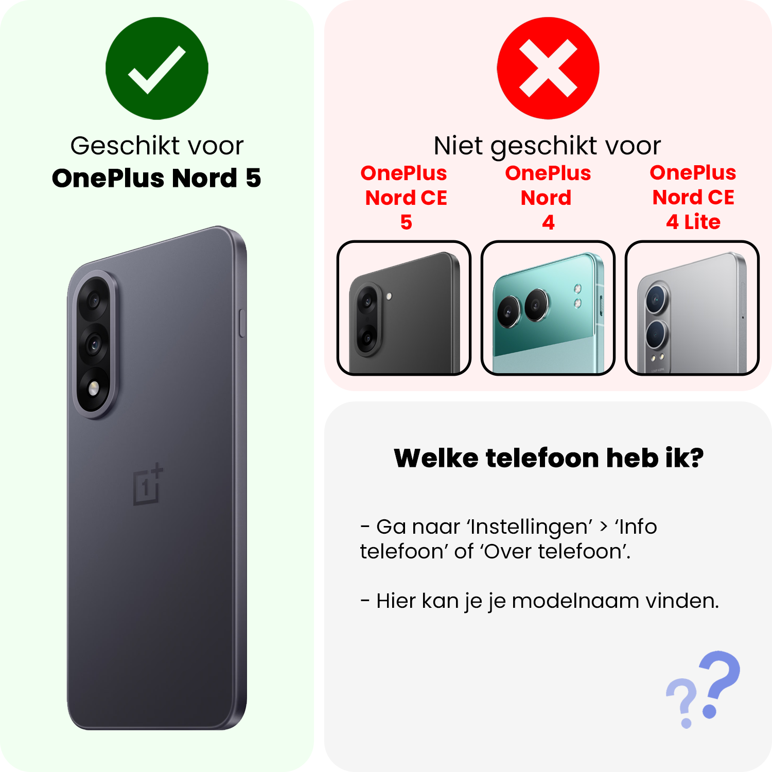 Nomfy Nomfy OnePlus Nord 5 Hoesje Siliconen Met 2x Screenprotector - Transparant