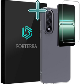 Forterra Forterra OnePlus Nord 5 Hoesje Siliconen Met Screenprotector - Transparant