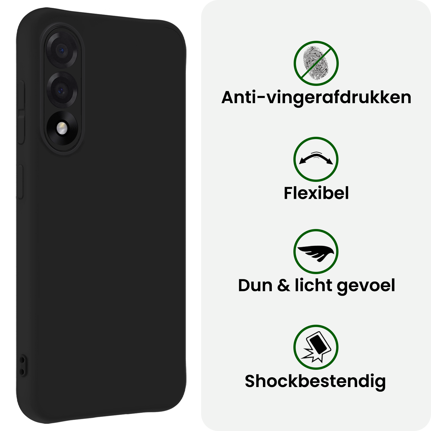 BASEY. BASEY. OnePlus Nord 5 Hoesje Siliconen - Zwart - 2 PACK