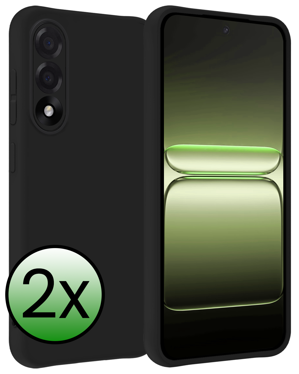 BASEY. BASEY. OnePlus Nord 5 Hoesje Siliconen - Zwart - 2 PACK