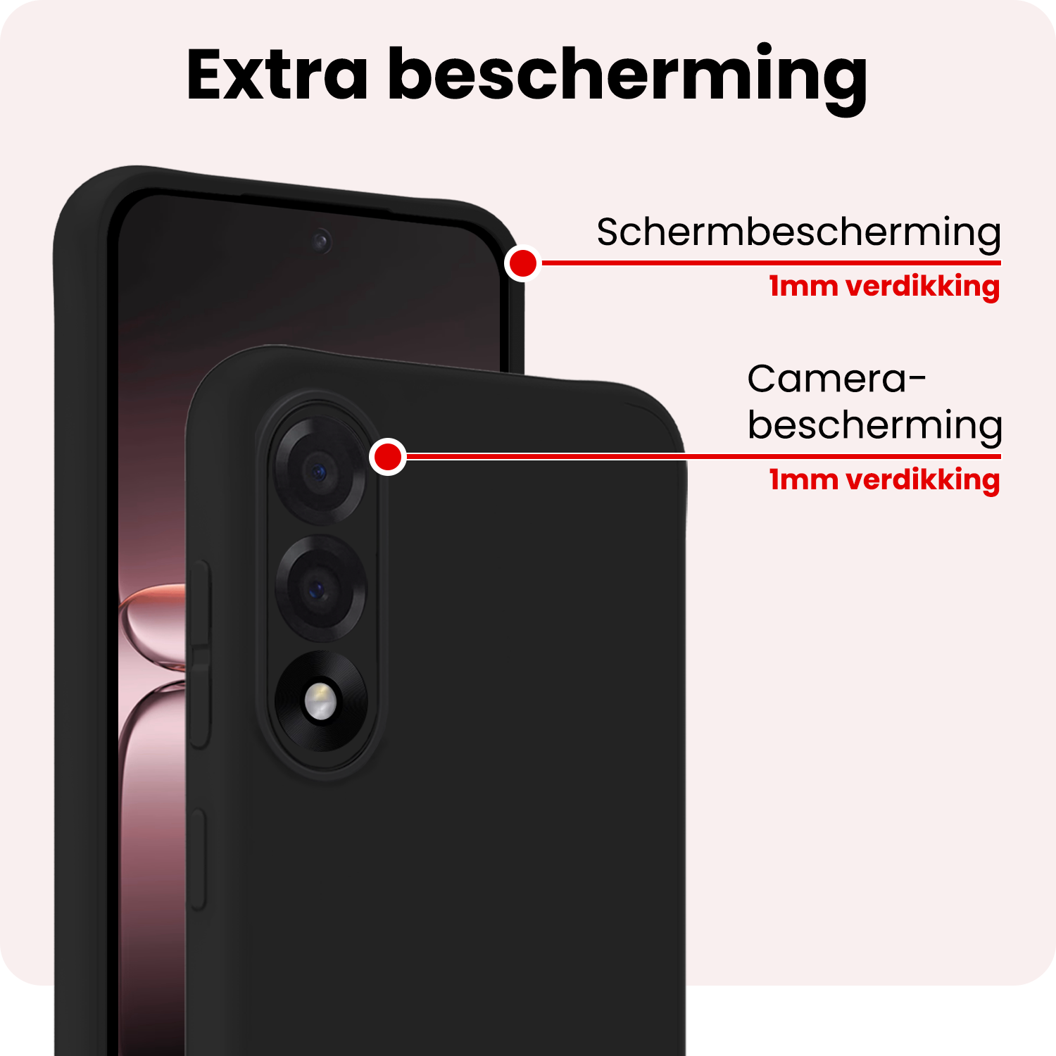 NoXx NoXx OnePlus Nord 5 Hoesje Siliconen - Zwart - 2 PACK