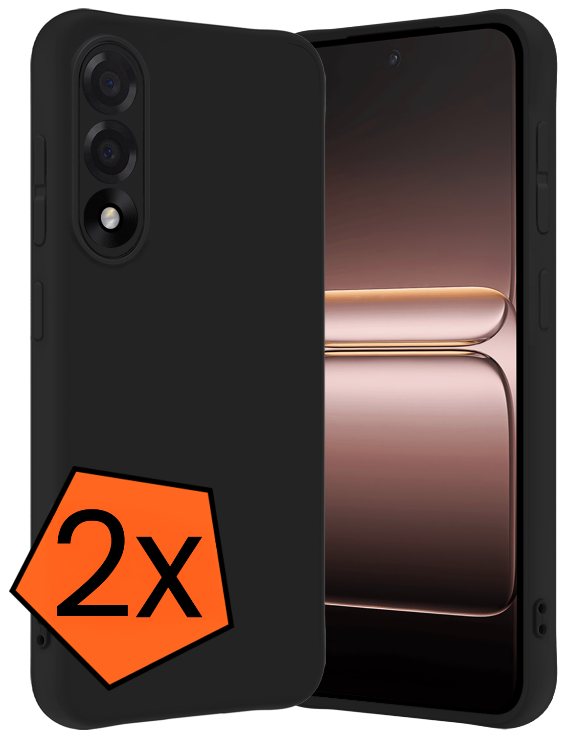 Nomfy Nomfy OnePlus Nord 5 Hoesje Siliconen - Zwart - 2 PACK