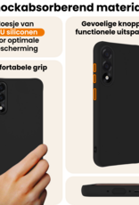 Nomfy Nomfy OnePlus Nord 5 Hoesje Siliconen Met Screenprotector - Zwart