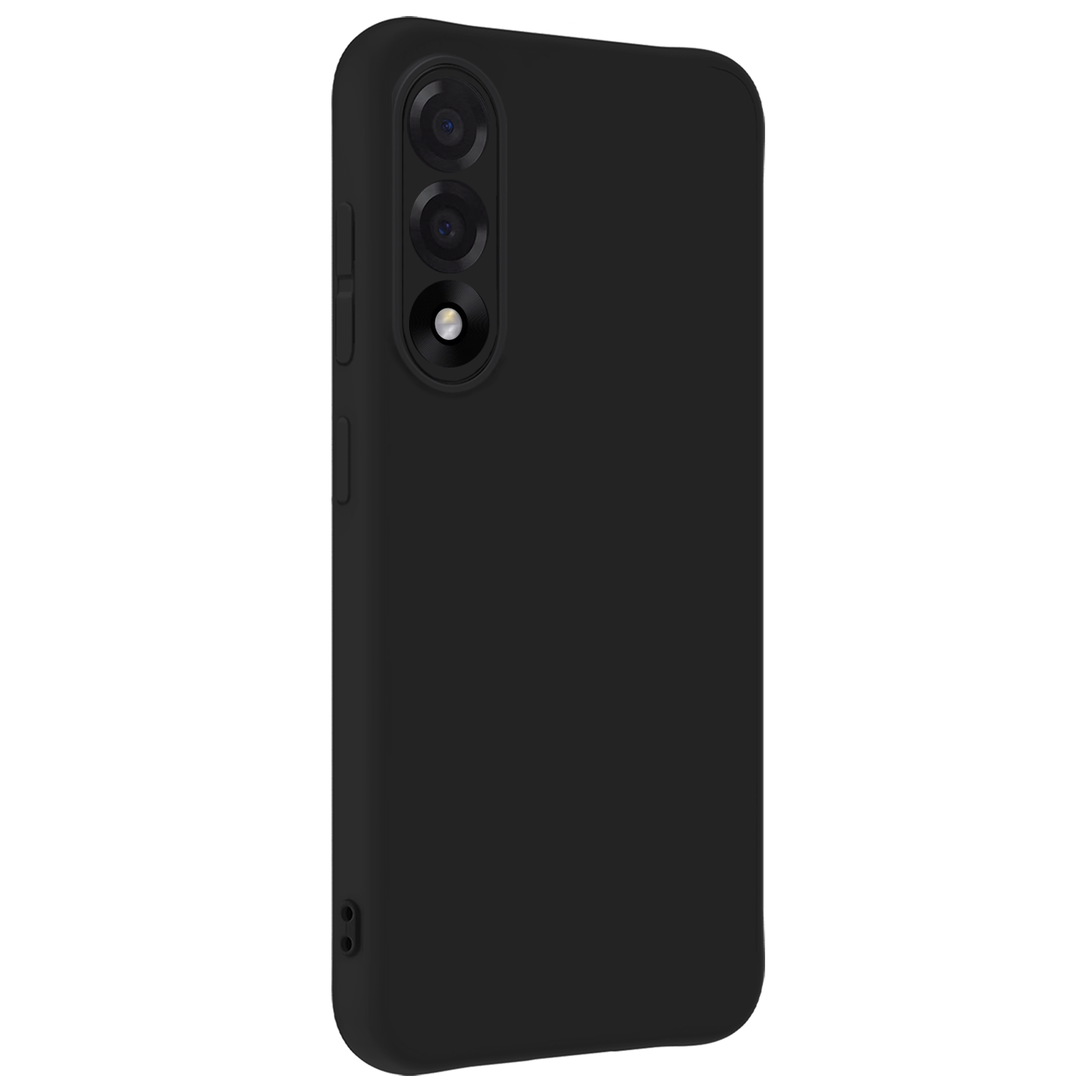 Nomfy Nomfy OnePlus Nord 5 Hoesje Siliconen Met Screenprotector - Zwart