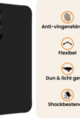 Nomfy Nomfy OnePlus Nord 5 Hoesje Siliconen Met 2x Screenprotector - Zwart