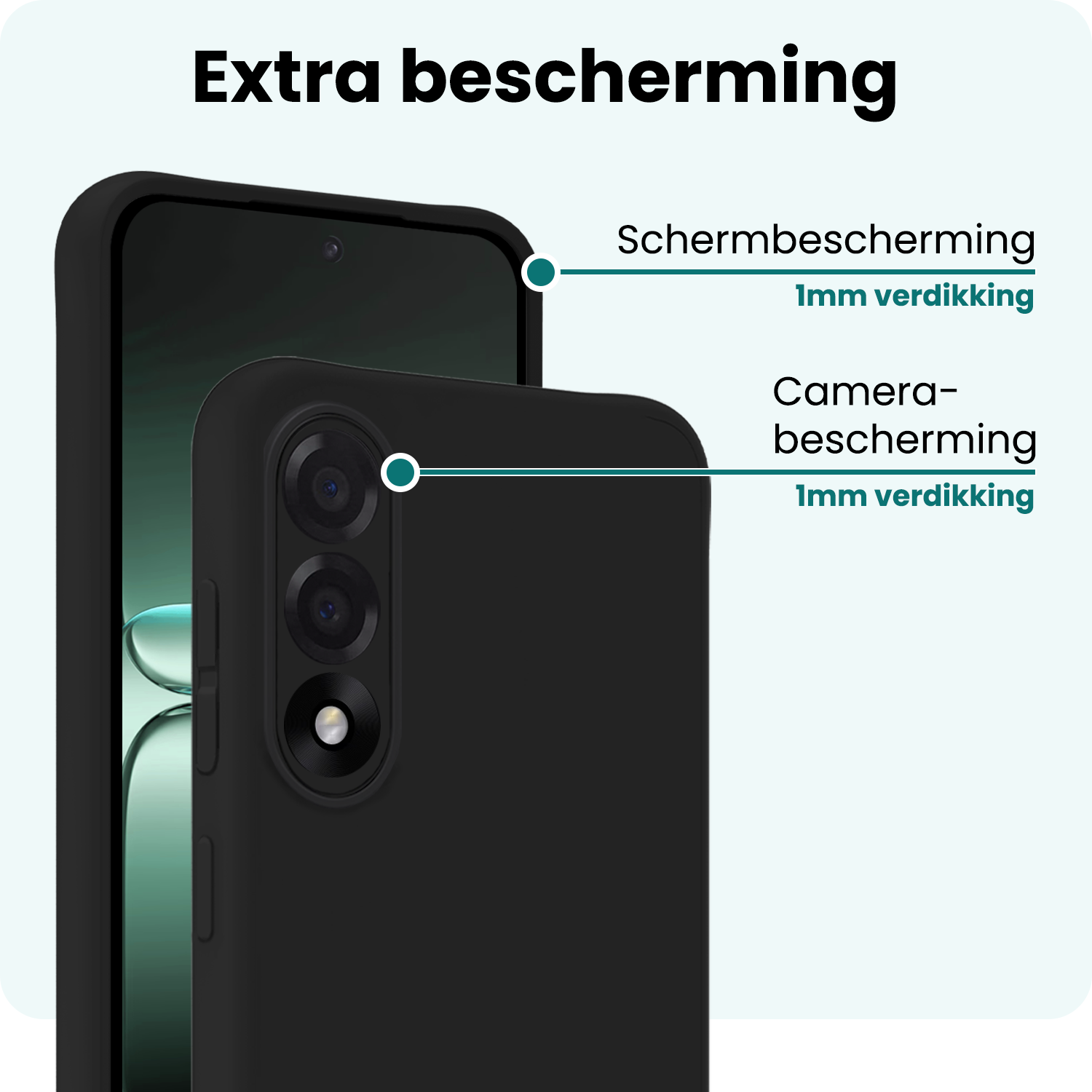 Forterra Forterra OnePlus Nord 5 Hoesje Siliconen - Zwart