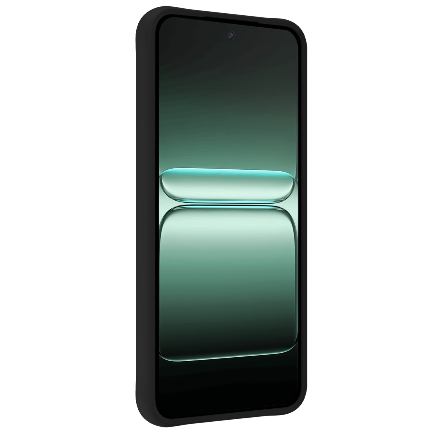 Forterra Forterra OnePlus Nord 5 Hoesje Siliconen Met 2x Screenprotector - Zwart