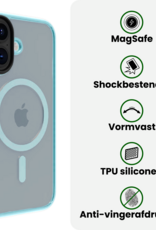 BASEY. BASEY. iPhone 17 Magsafe Hoesje Lichtblauw Met Screenprotector