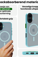 BASEY. BASEY. iPhone 17 Magsafe Hoesje Lichtblauw Met Screenprotector