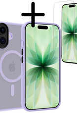 BASEY. BASEY. iPhone 17 Magsafe Hoesje Lila Met Screenprotector