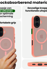 BASEY. BASEY. iPhone 17 Magsafe Hoesje Perzik Met Screenprotector