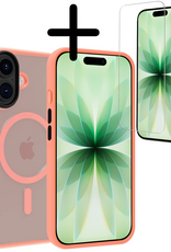 BASEY. BASEY. iPhone 17 Magsafe Hoesje Perzik Met Screenprotector