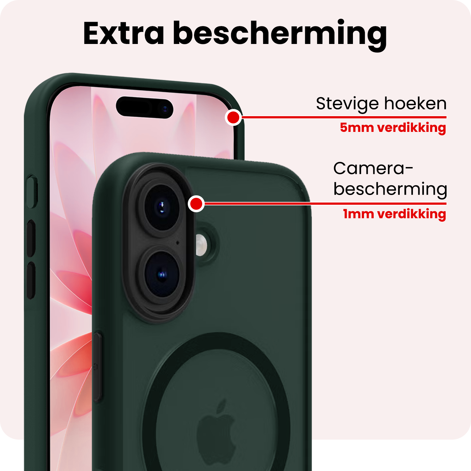 NoXx NoXx iPhone 17 Magsafe Hoesje - Donkergroen