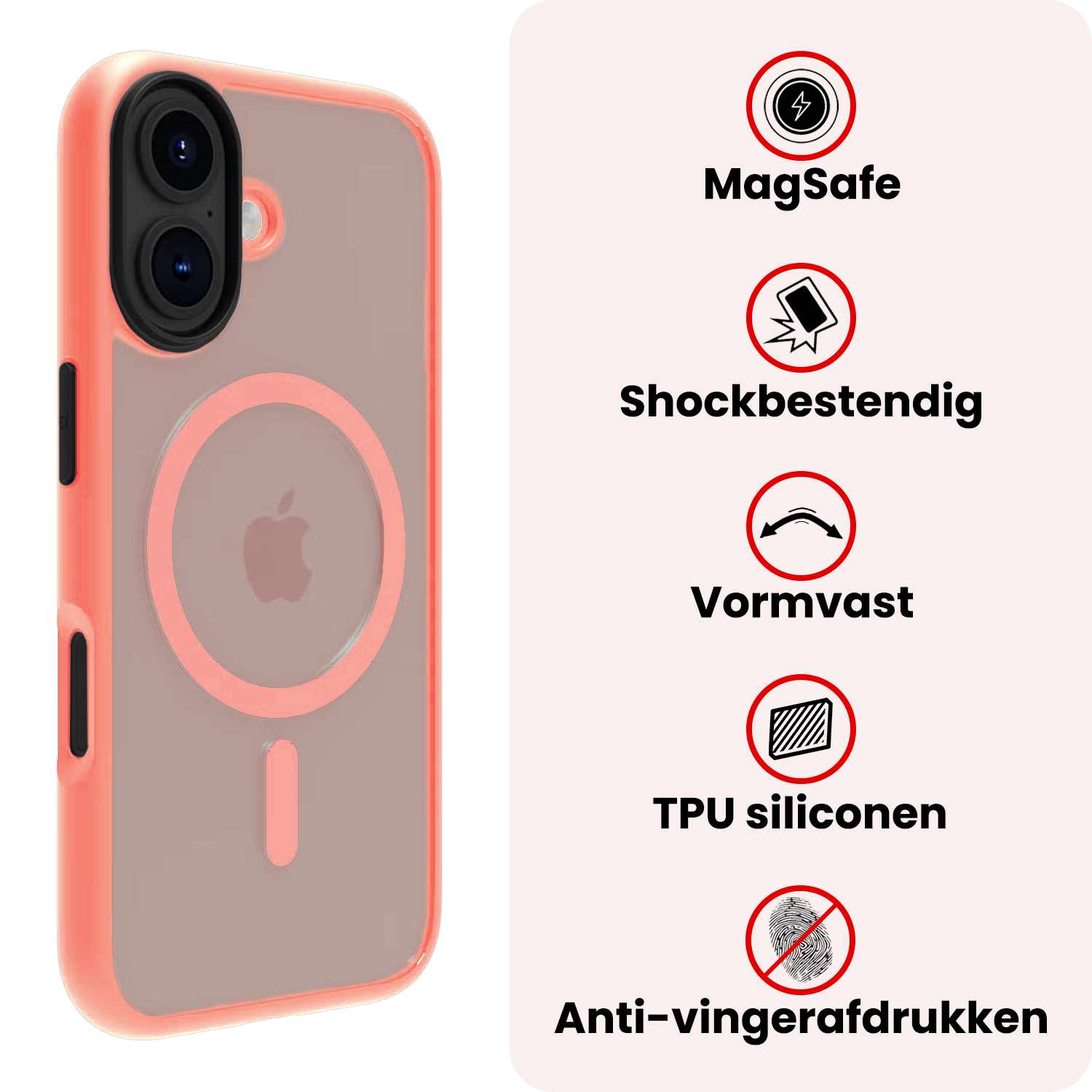 NoXx NoXx iPhone 17 Magsafe Hoesje - Perzik