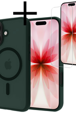 NoXx NoXx iPhone 17 Magsafe Hoesje Donkergroen Met Screenprotector