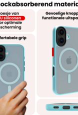 NoXx NoXx iPhone 17 Magsafe Hoesje Lichtblauw Met Screenprotector