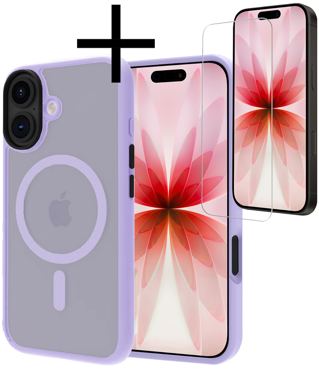 NoXx NoXx iPhone 17 Magsafe Hoesje Lila Met Screenprotector