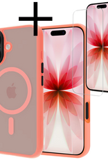 NoXx NoXx iPhone 17 Magsafe Hoesje Perzik Met Screenprotector