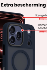 NoXx NoXx iPhone 17 Pro Magsafe Hoesje Donkerblauw Met Screenprotector