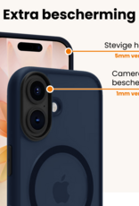 Nomfy Nomfy iPhone 17 Magsafe Hoesje - Donkerblauw