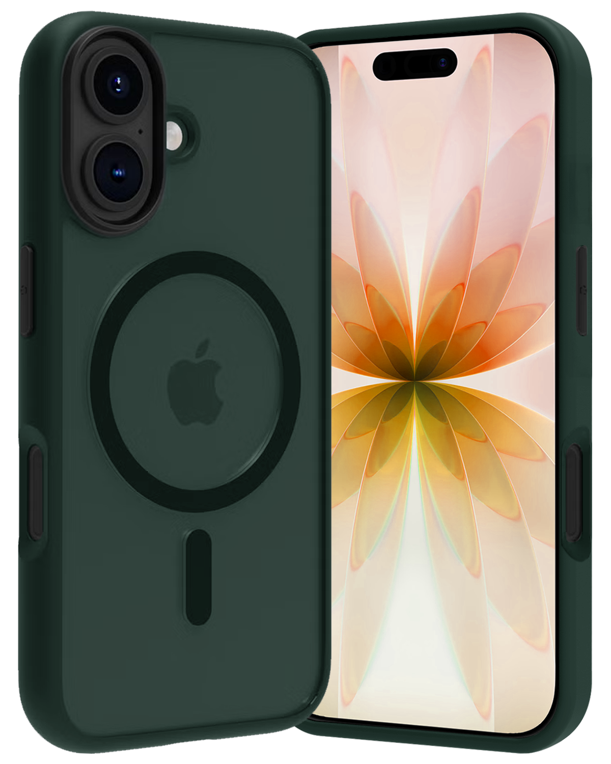 Nomfy Nomfy iPhone 17 Magsafe Hoesje - Donkergroen