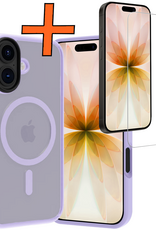 Nomfy Nomfy iPhone 17 Magsafe Hoesje Lila Met Screenprotector