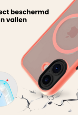 Nomfy Nomfy iPhone 17 Magsafe Hoesje Perzik Met Screenprotector