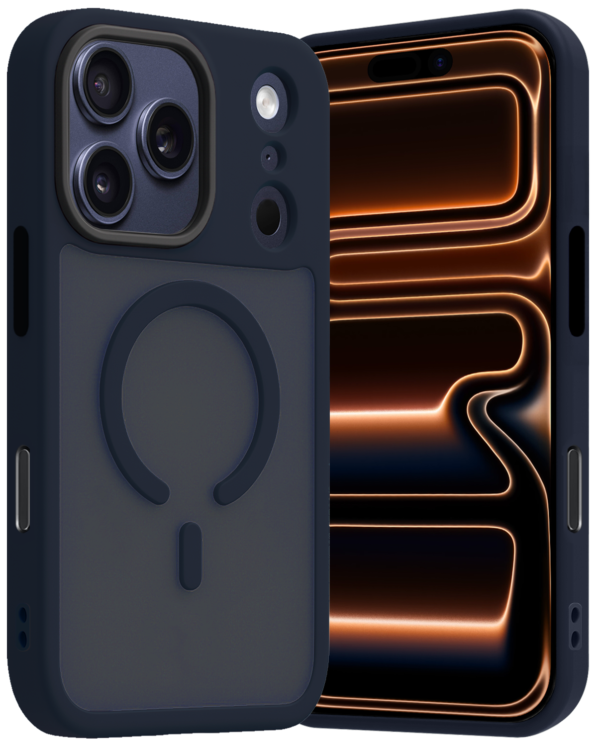 Nomfy Nomfy iPhone 17 Pro Magsafe Hoesje - Donkerblauw