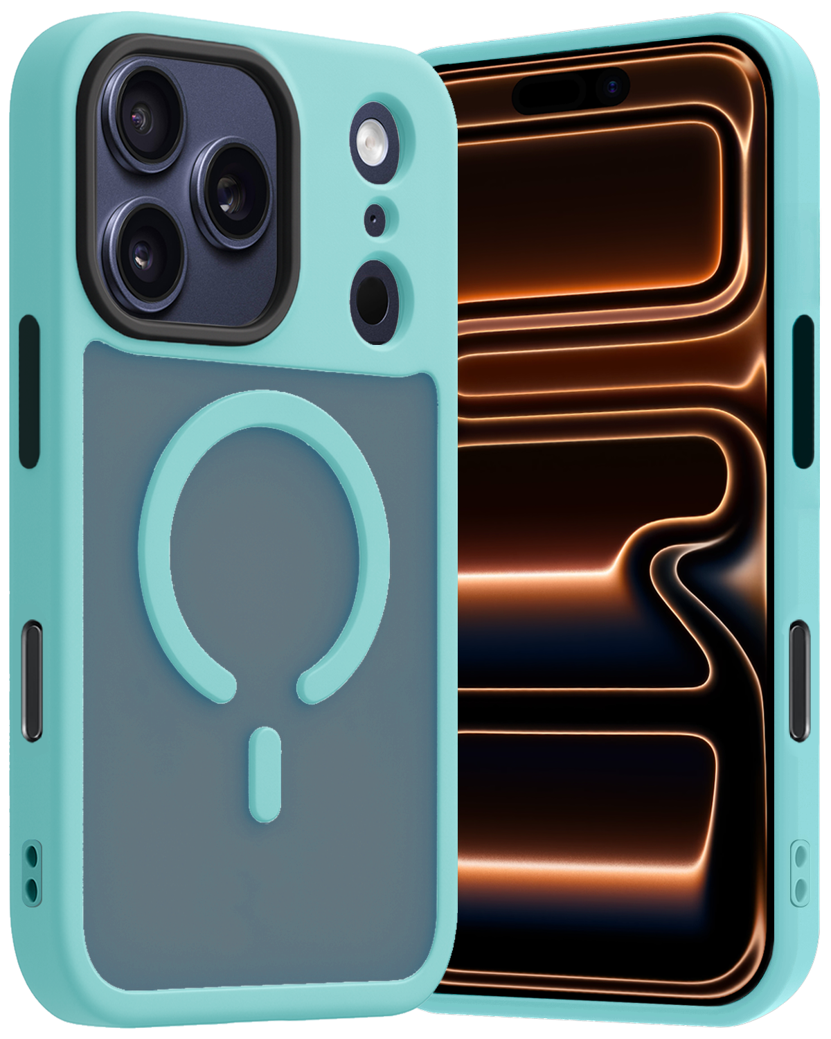 Nomfy Nomfy iPhone 17 Pro Magsafe Hoesje - Lichtblauw