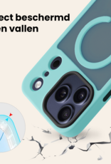 Nomfy Nomfy iPhone 17 Pro Magsafe Hoesje Lichtblauw Met Screenprotector