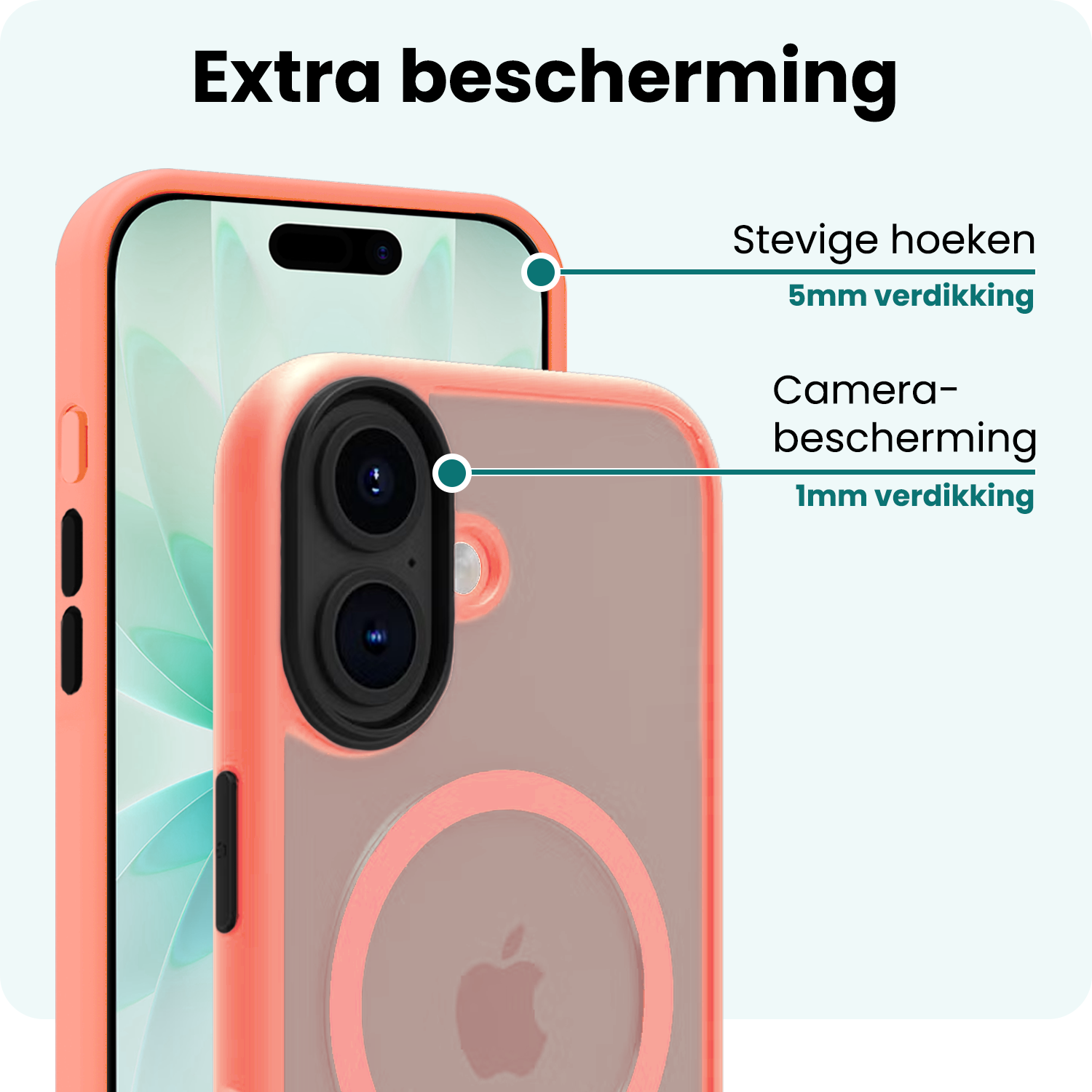 Forterra Forterra iPhone 17 Magsafe Hoesje - Perzik