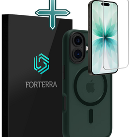 Forterra Forterra iPhone 17 Magsafe Hoesje Donkergroen Met Screenprotector