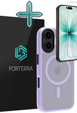 Forterra Forterra iPhone 17 Magsafe Hoesje Lila Met Screenprotector