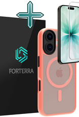 Forterra Forterra iPhone 17 Magsafe Hoesje Perzik Met Screenprotector