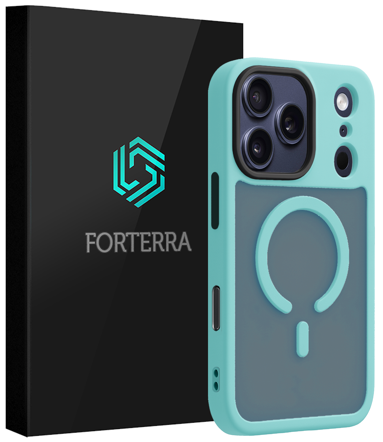 Forterra Forterra iPhone 17 Pro Magsafe Hoesje - Lichtblauw