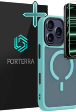 Forterra Forterra iPhone 17 Pro Magsafe Hoesje Lichtblauw Met Screenprotector